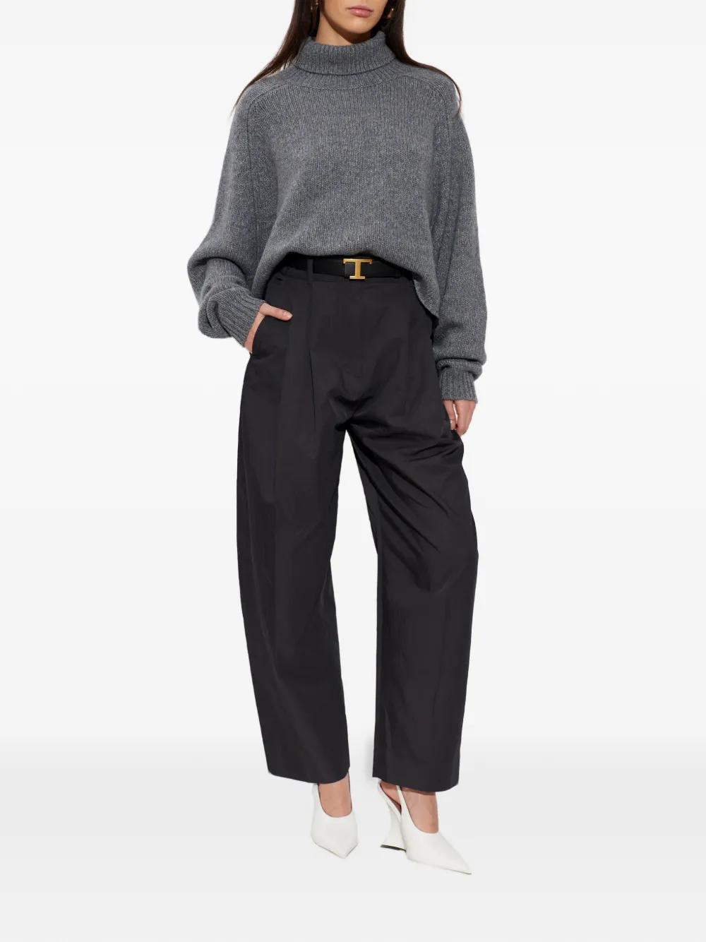  Lisa Yang Roll-neck Sweater - Grey 