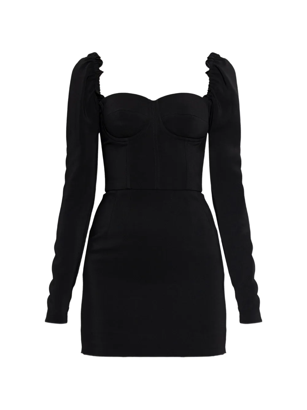 Dolce & Gabbana long-sleeve mini dress - Nero