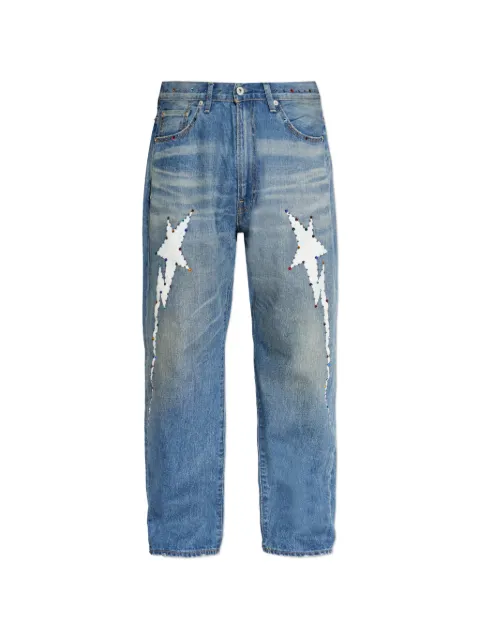 A BATHING APE® star-motif jeans