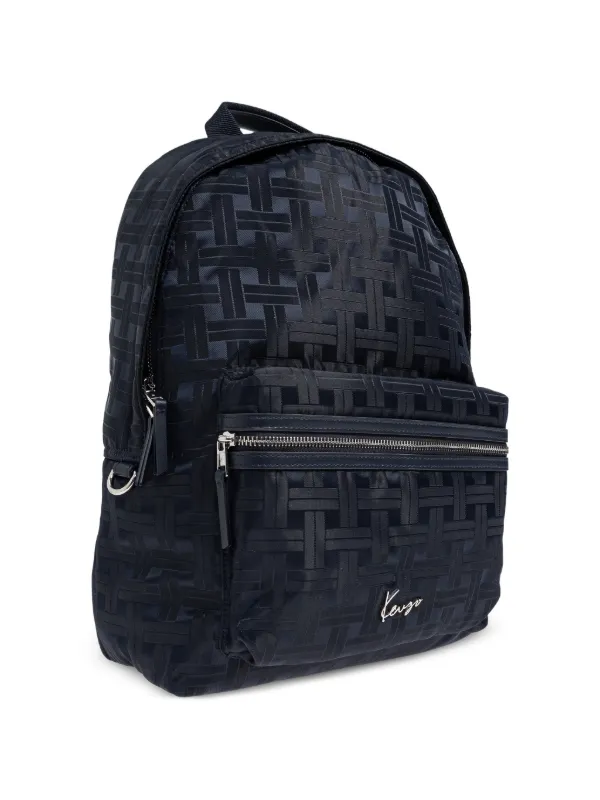 Kenzo zip-fastening Pattern Backpack | Blue | FARFETCH display picture 1