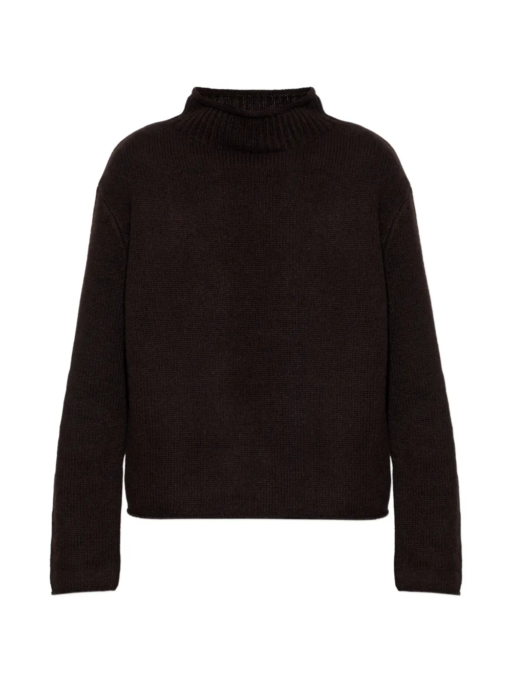 Lisa Yang Nelsy ribbed high-neck sweater - Marrone