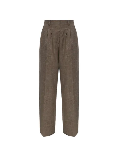 Officine Generale pleated wide-leg trousers