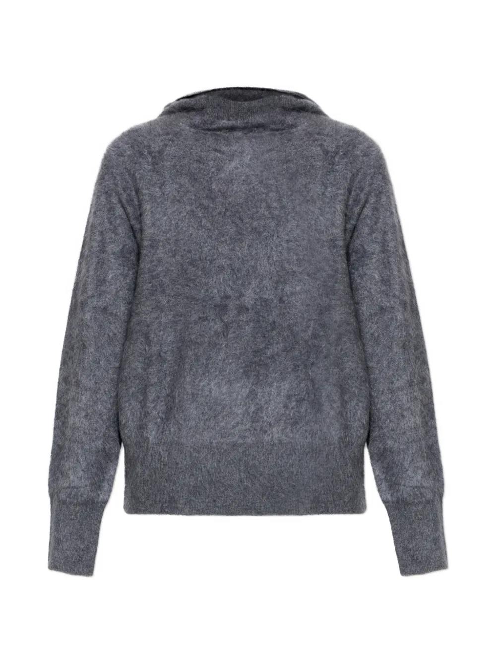 Lisa Yang Rosaline graphite brushed sweater - Grigio