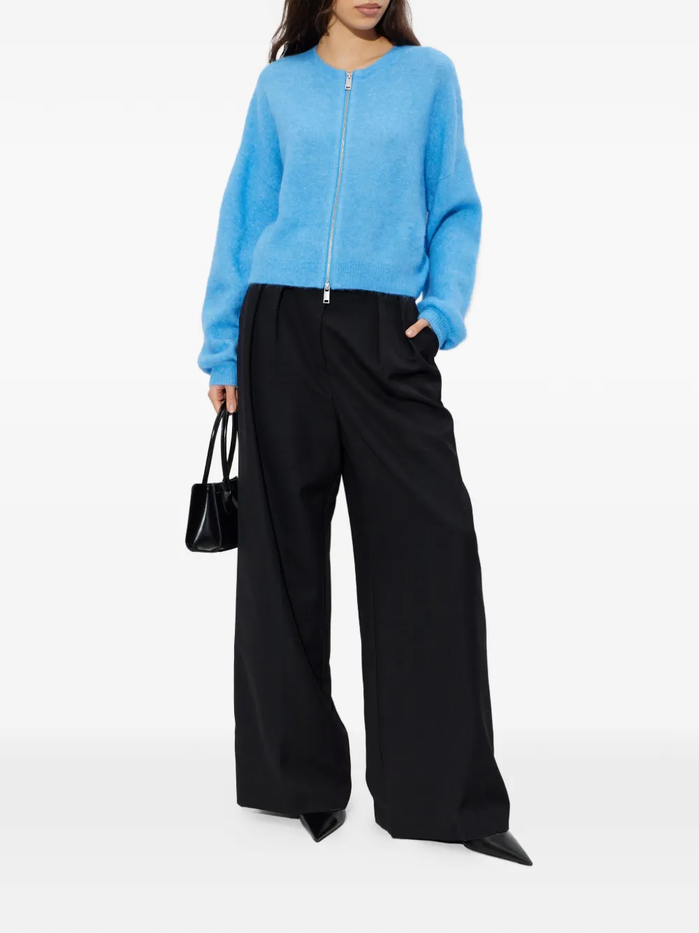 Gestuz Gzsasi Zip Front Cardigan - Blue 
