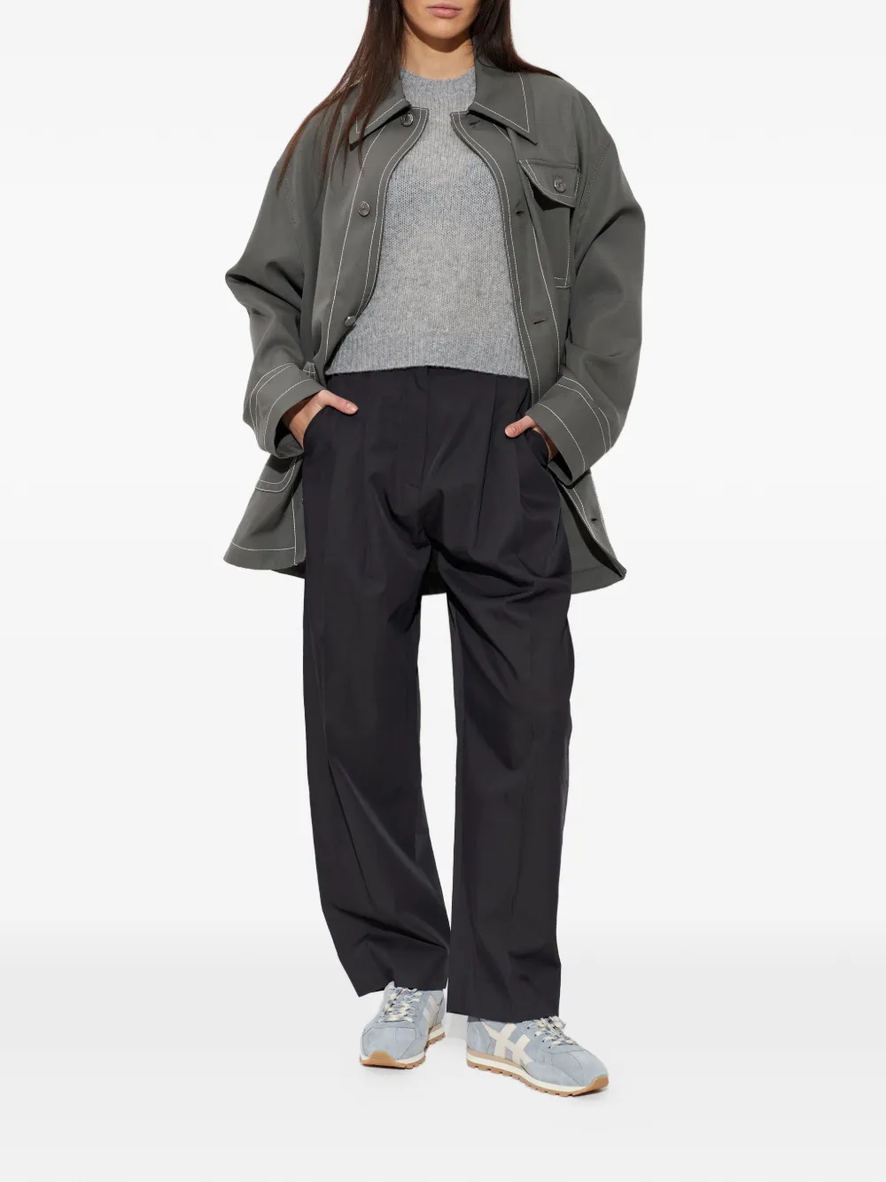  Lisa Yang Crew Neck Sweater - Grey 