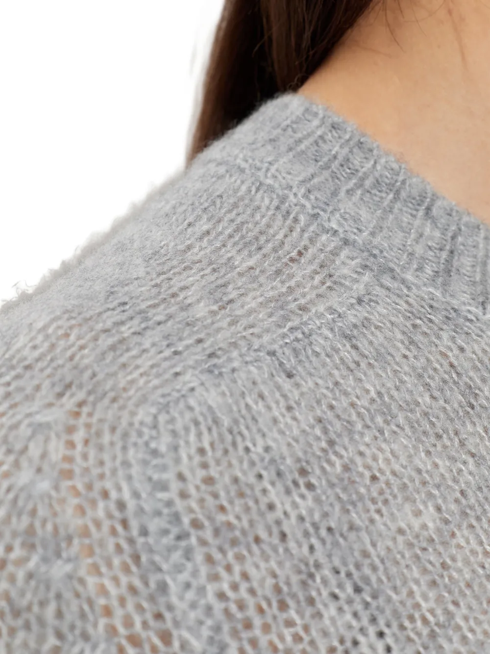 Lisa Yang Sweater met ronde hals Grijs