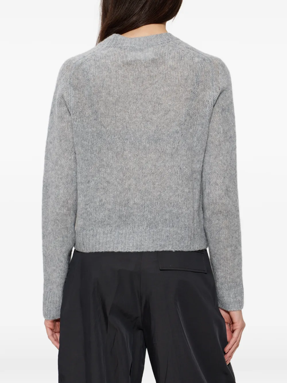 Lisa Yang Sweater met ronde hals Grijs