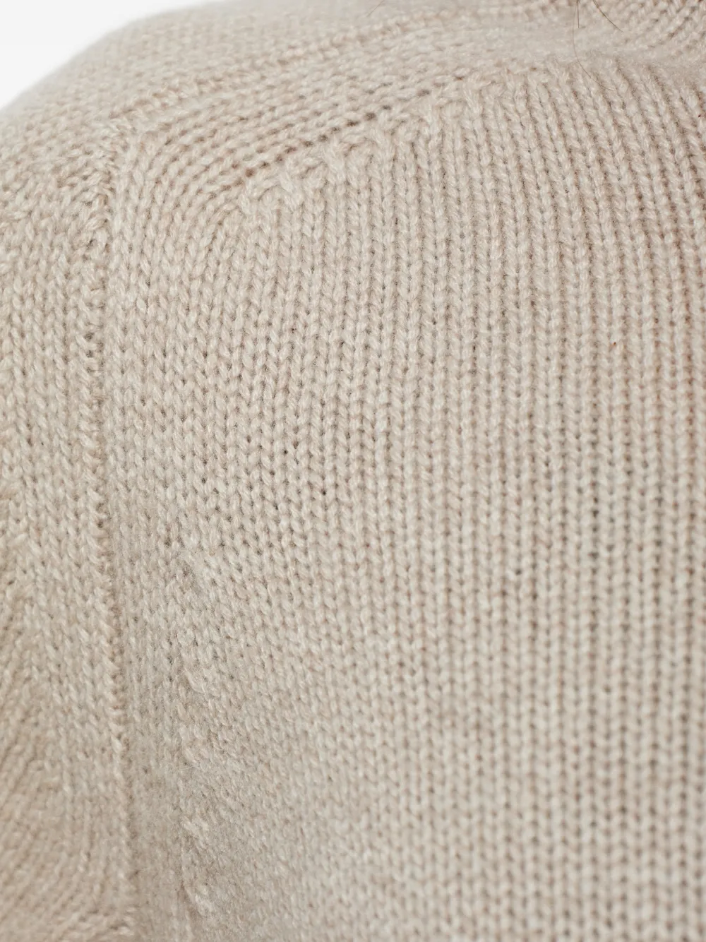 Lisa Yang Ribgebreide top Beige