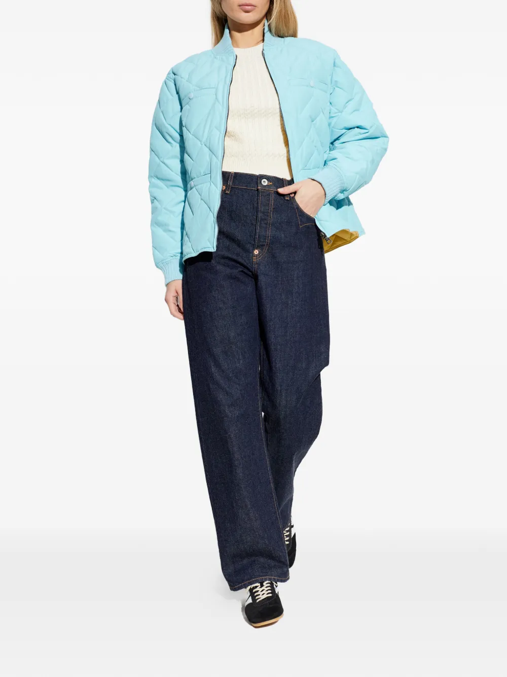  Kenzo Quilted Pocket Jacket - Blue 