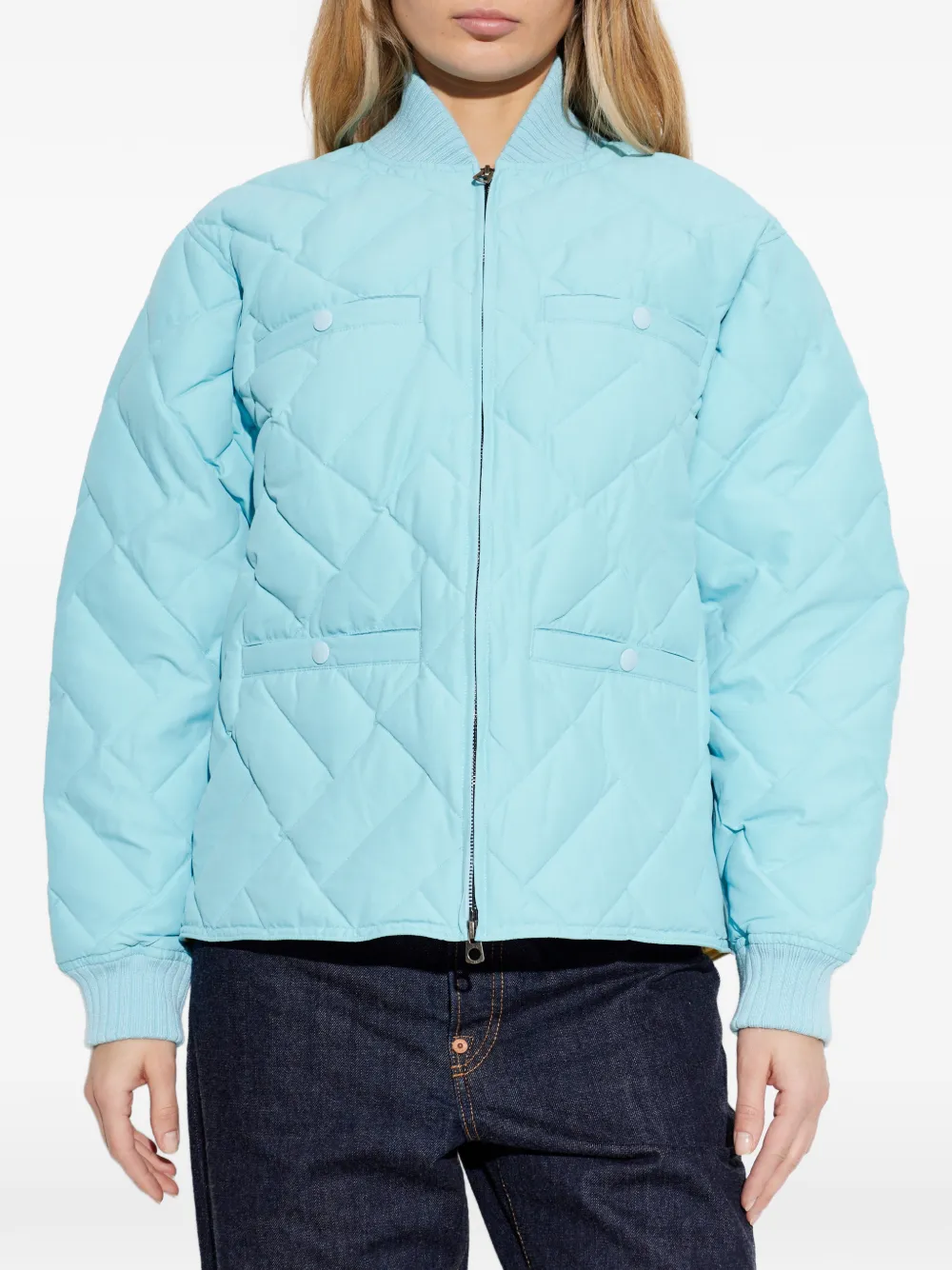  Kenzo Quilted Pocket Jacket - Blue 