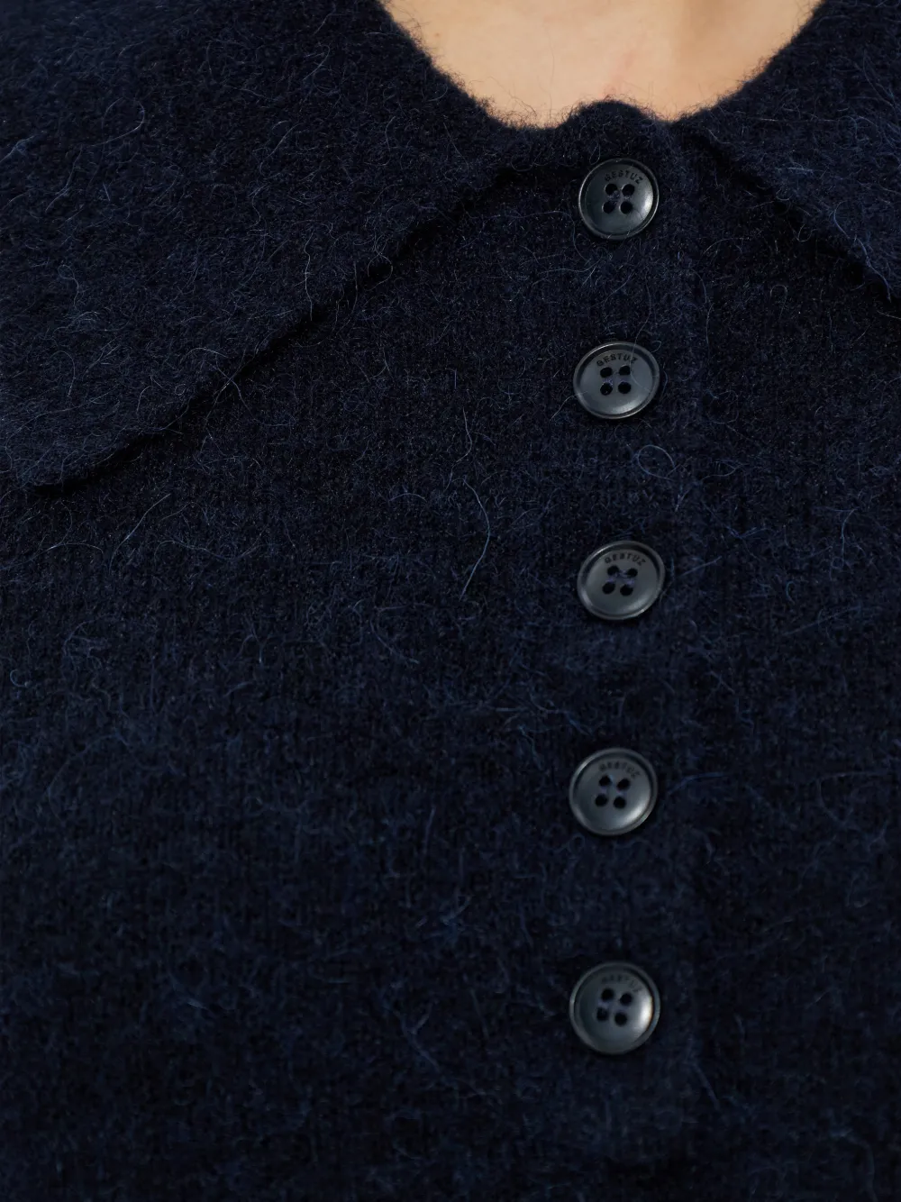 Gestuz Gzalpha poloshirt met knopen Blauw