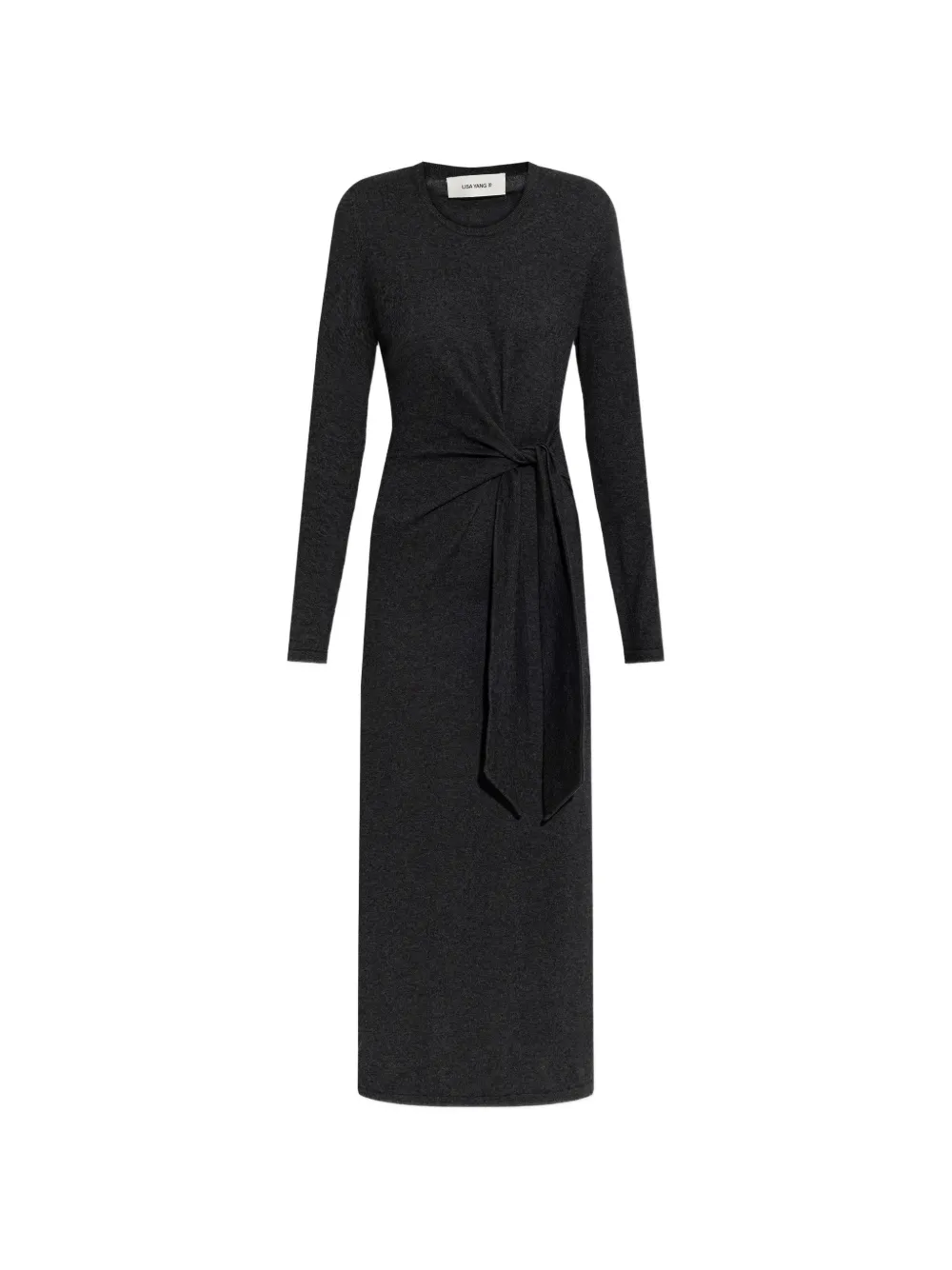Lisa Yang Alayne long-sleeve midi dress - Grigio