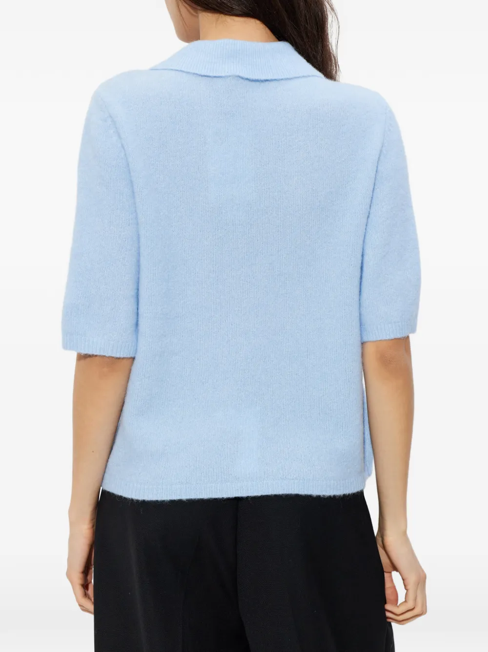 Gestuz Polotop met kraag Blauw