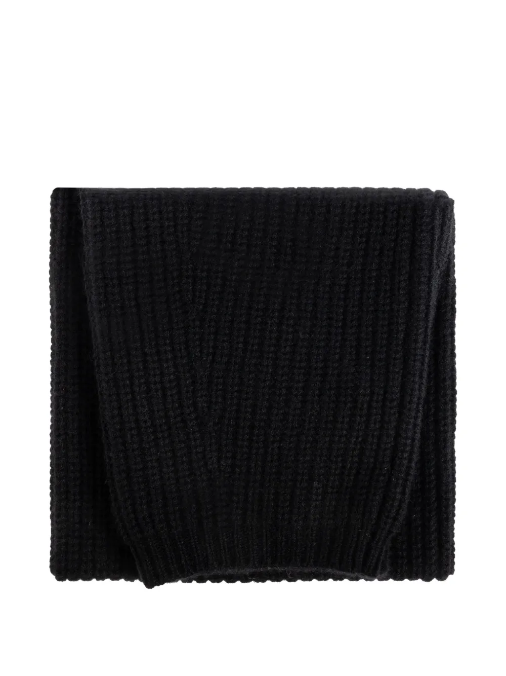 Lisa Yang ribbed scarf - Nero