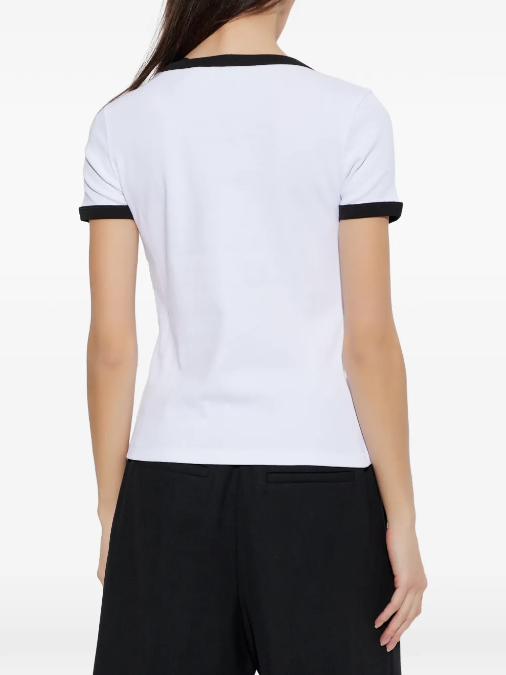 Kenzo T-shirt met contrasterende afwerking Wit