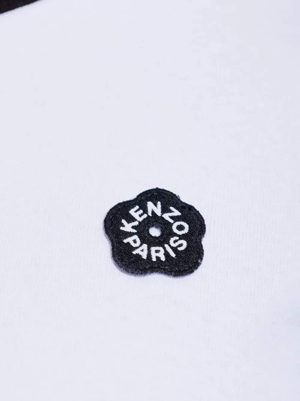 Kenzo T-shirt met contrasterende afwerking Wit