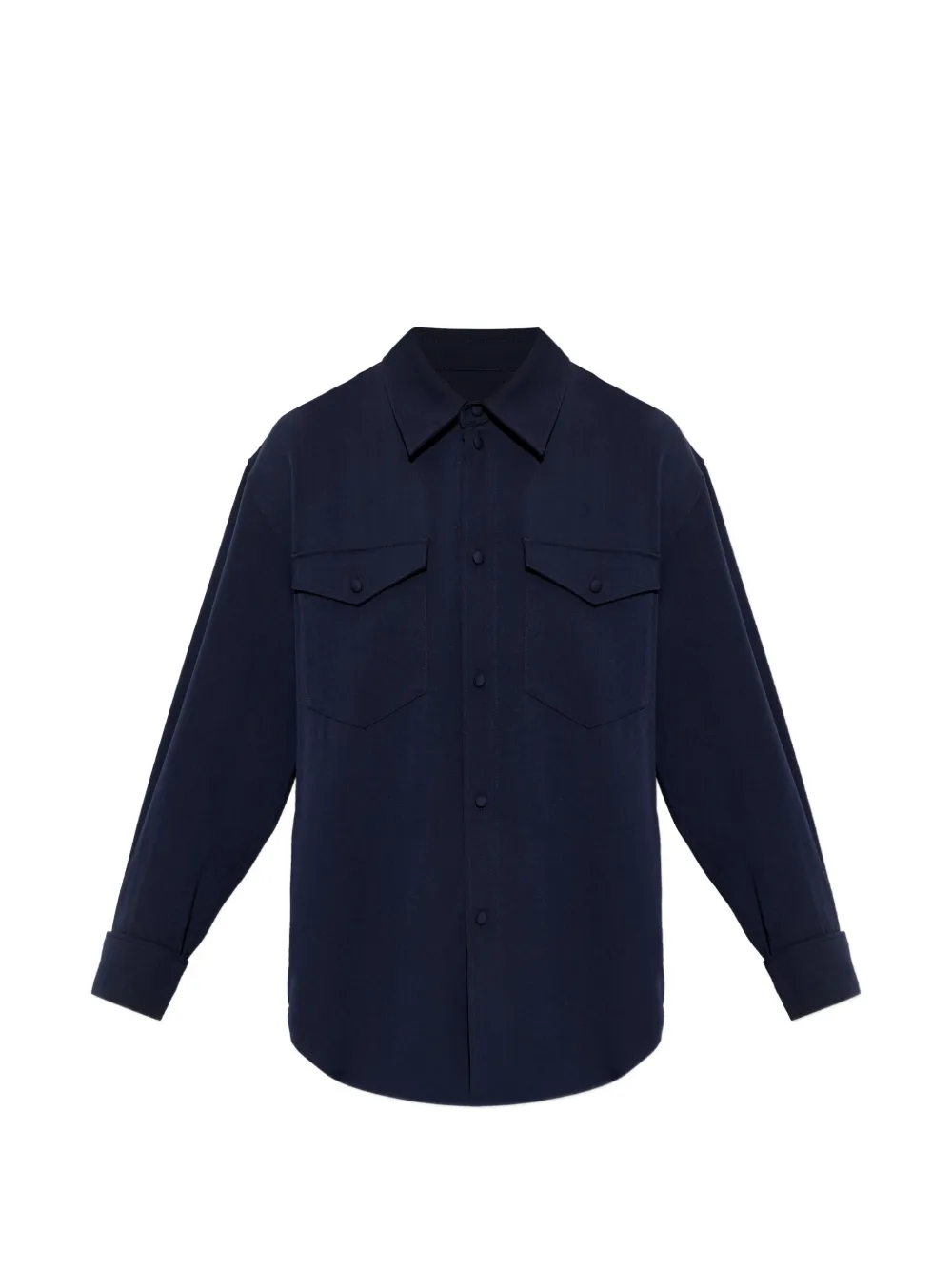 Kenzo button flap-pocket shirt - Blu