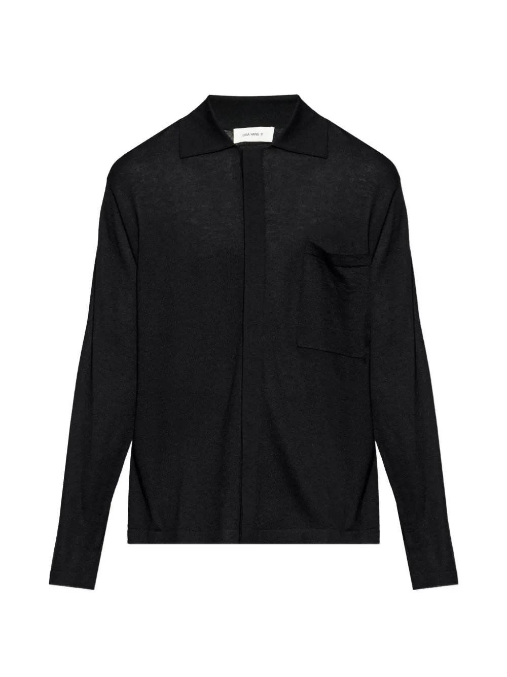 Lisa Yang Kieran pocket knit cardigan - Nero