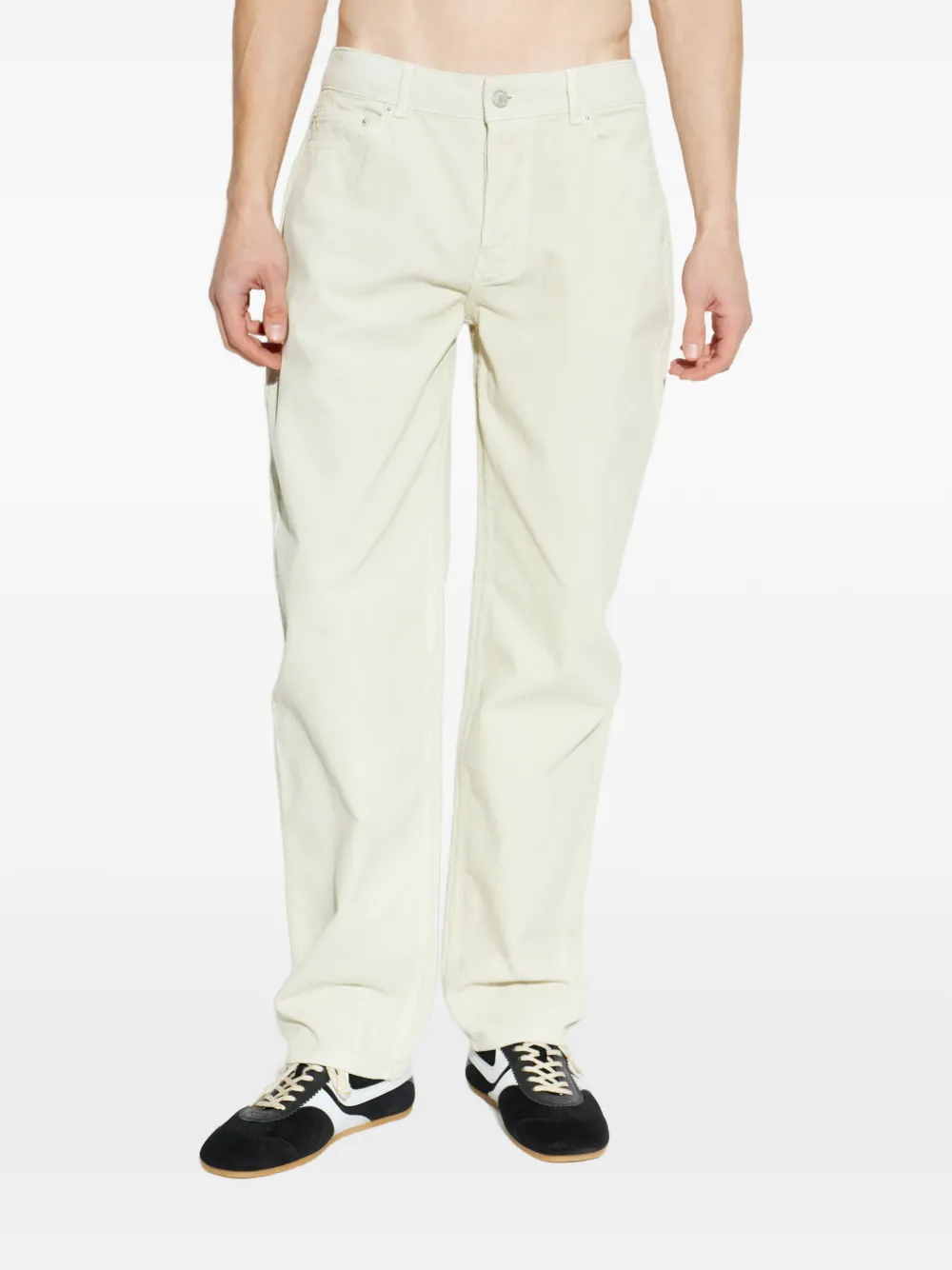 Officine Generale Ribfluwelen broek Beige