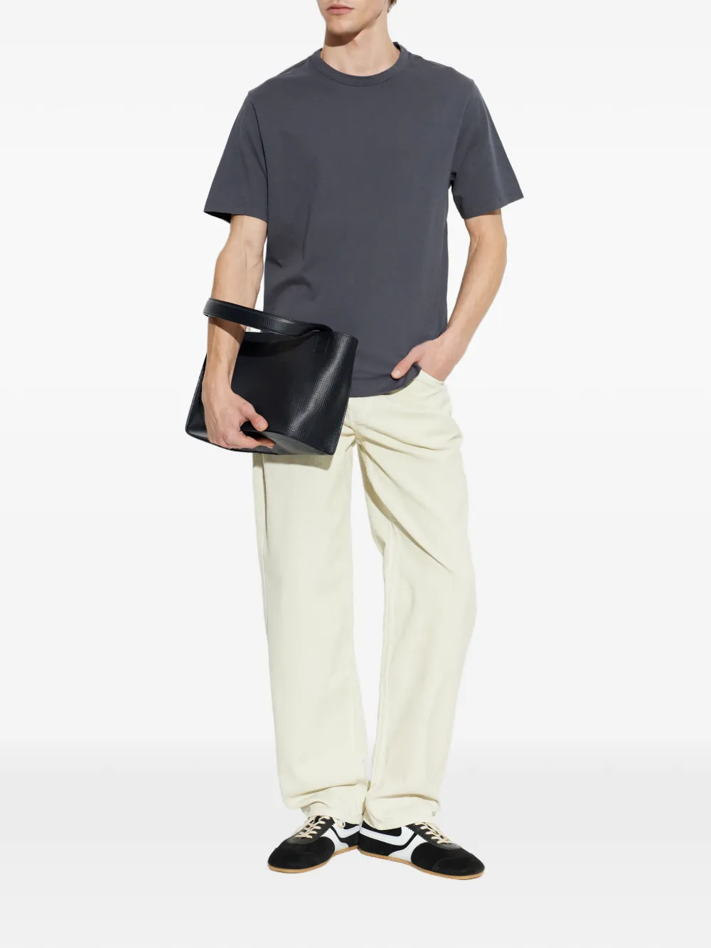 Officine Generale Ribfluwelen broek Beige