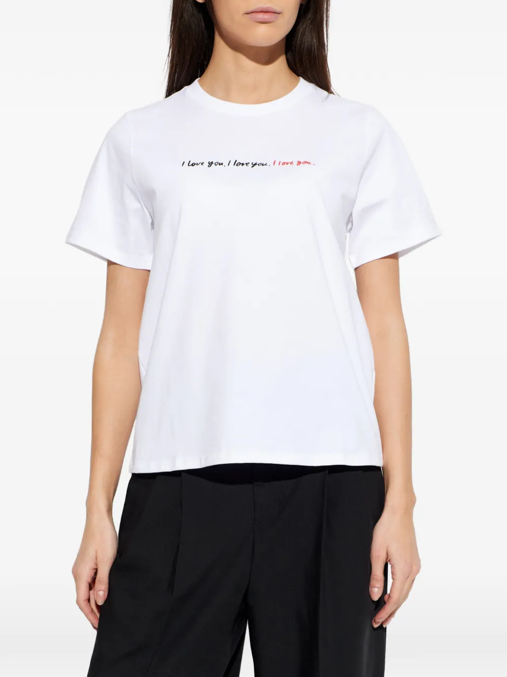 Kate Spade T-shirt met print en korte mouwen Wit
