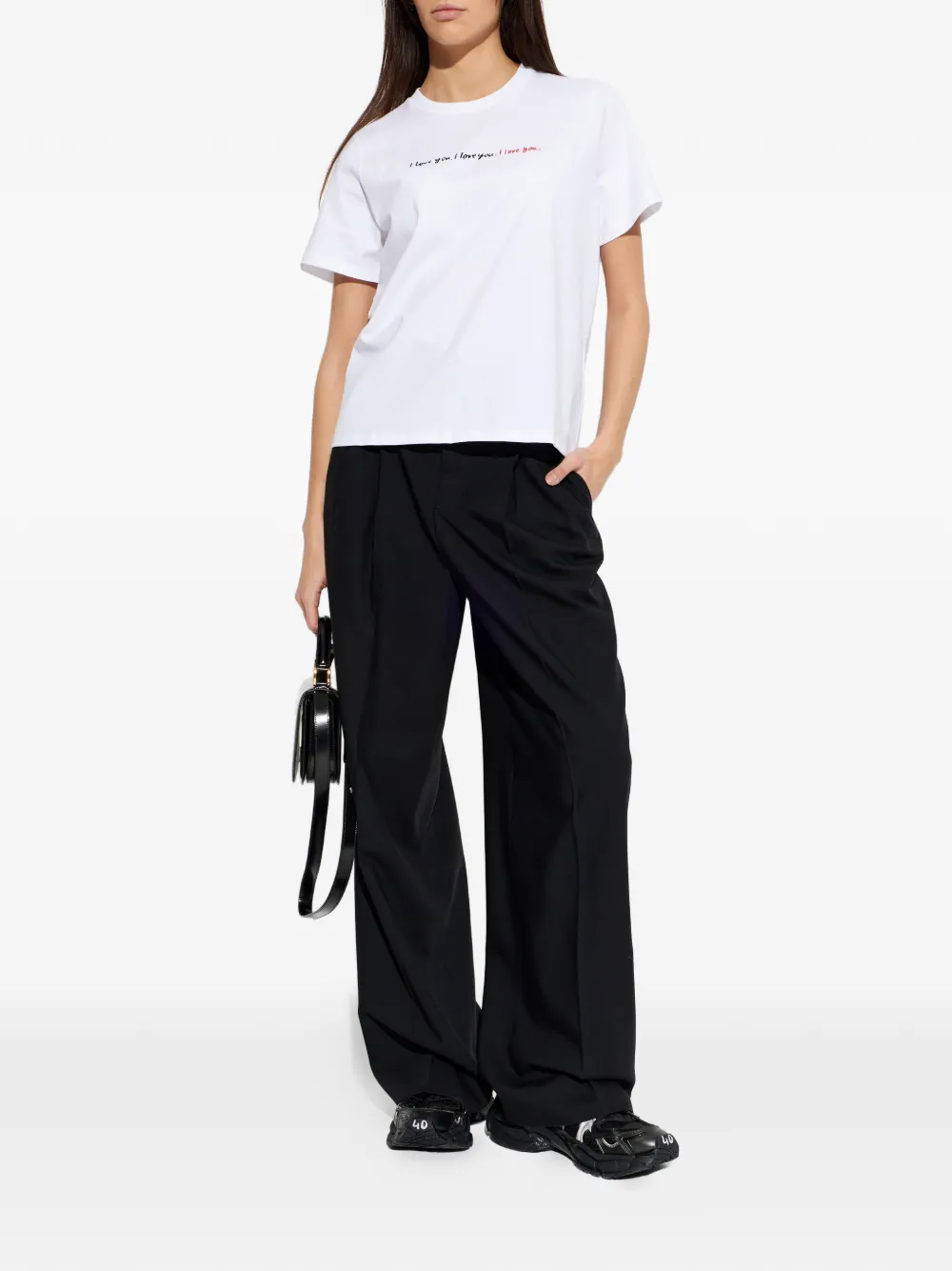 Kate Spade T-shirt met print en korte mouwen Wit