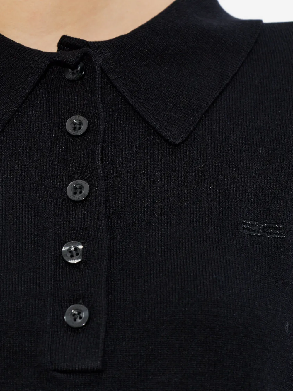 Gestuz Gztalla poloshirt met knopen Zwart