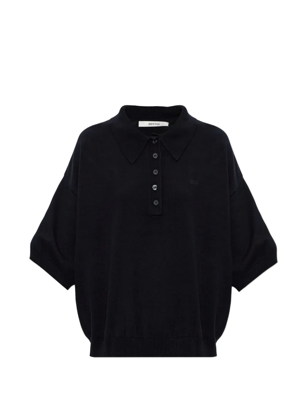 Gestuz Gztalla buttoned polo shirt - Nero