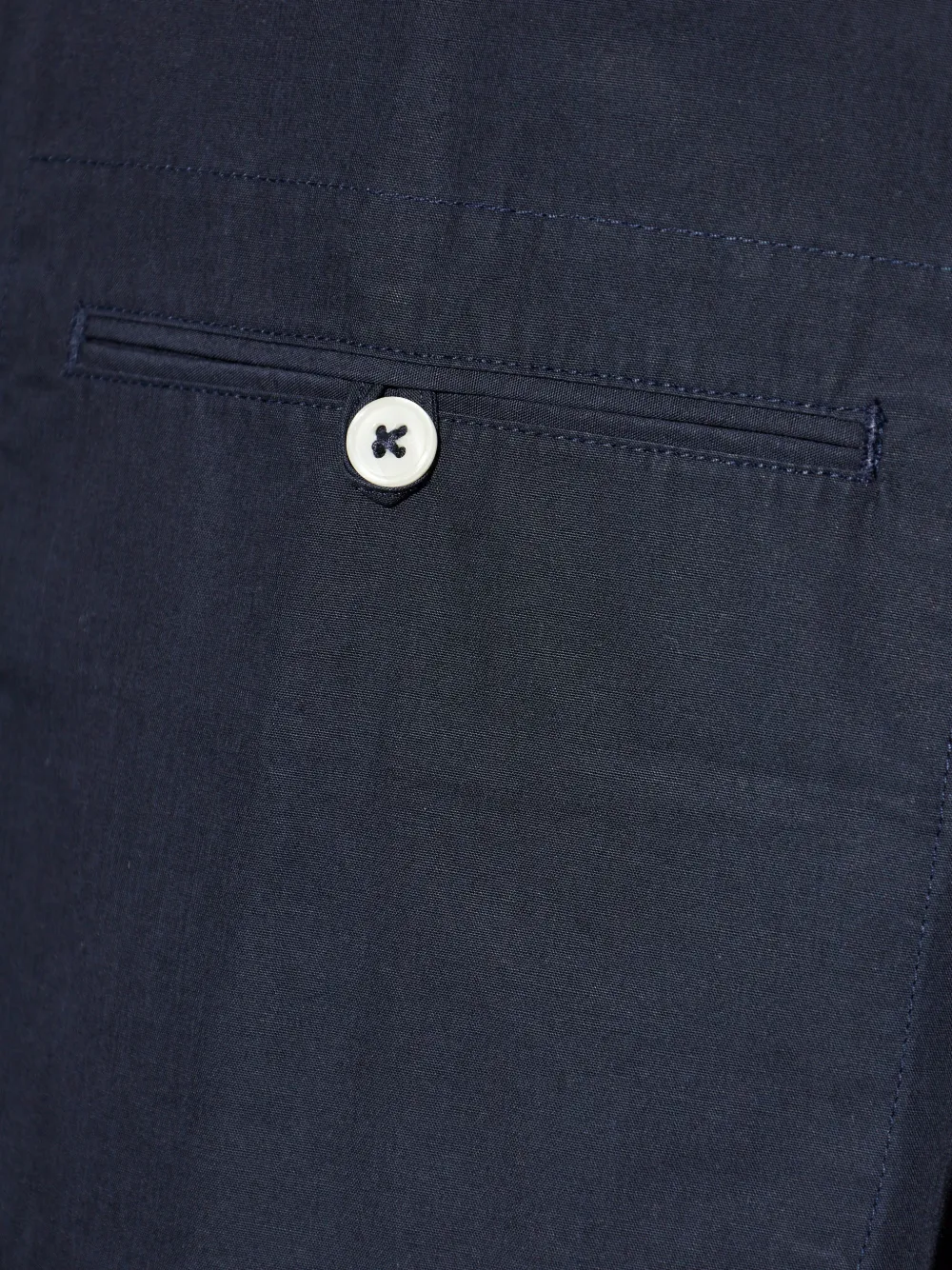 Officine Generale Overhemd met borstzak en knoopsluiting Blauw