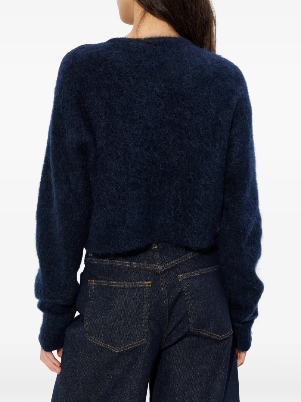 Gestuz Gzdebbie vest met knopen Blauw