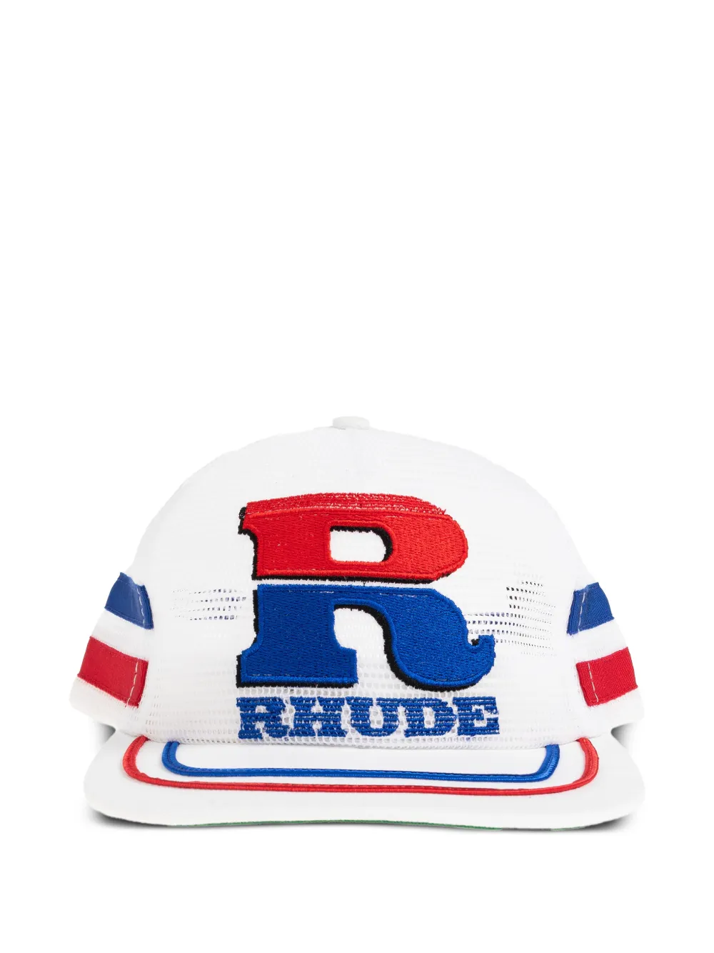 RHUDE logo-embroidered mesh cap - Bianco