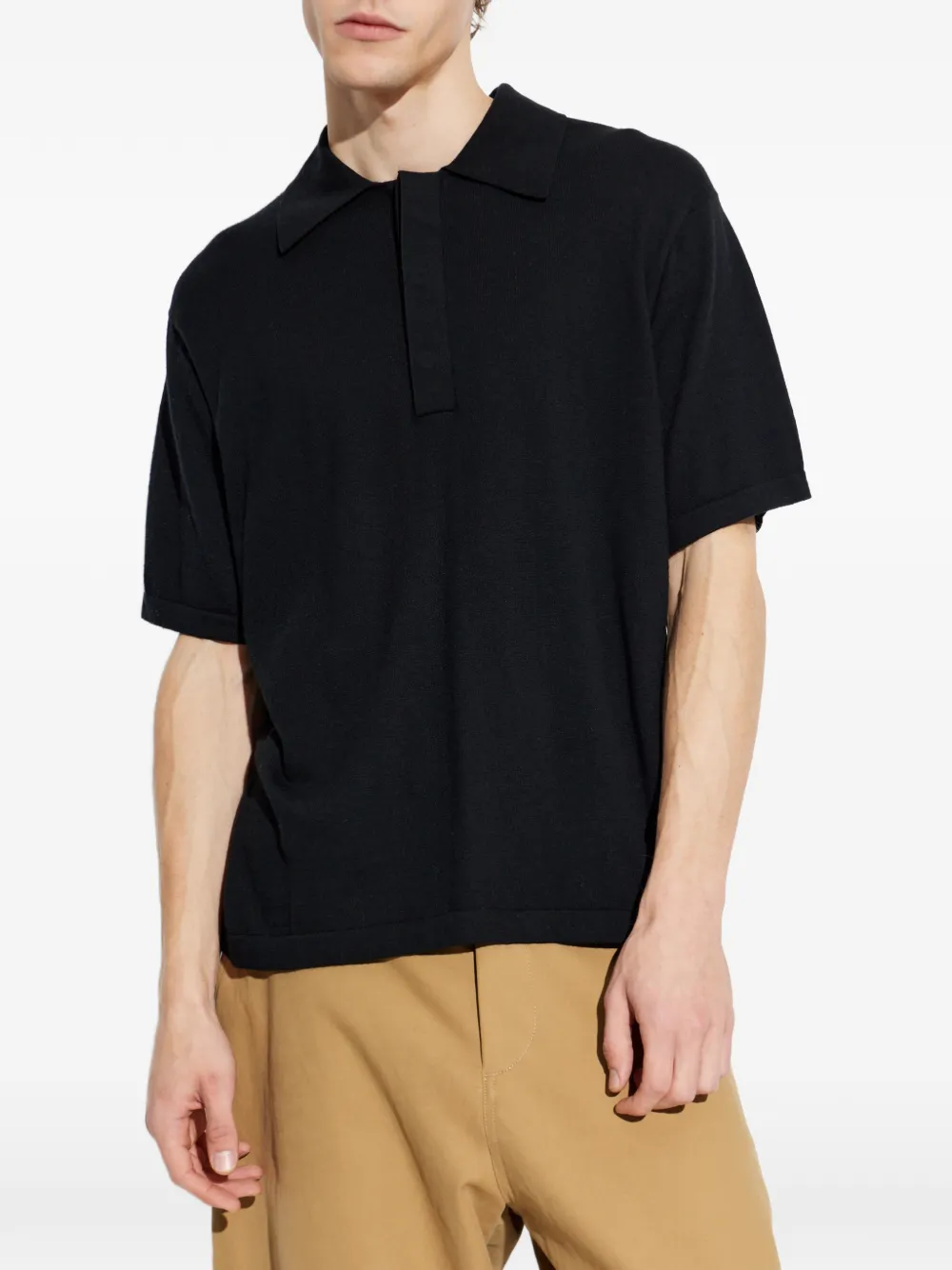  Lisa Yang Carl Black Polo Shirt 