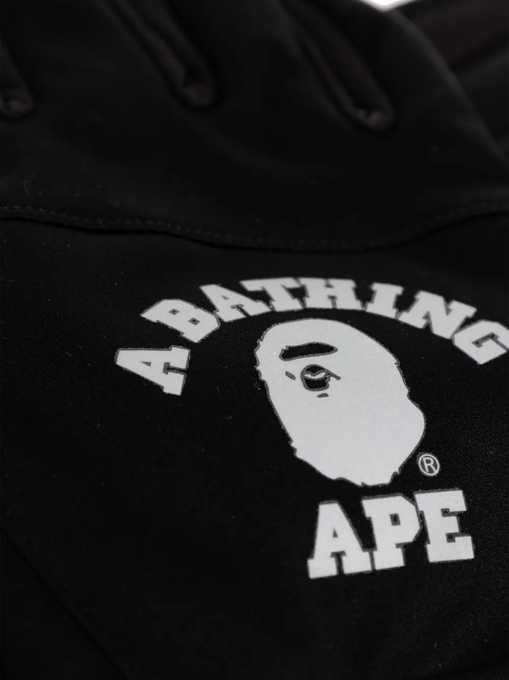  A Bathing Ape® Logo-print Gloves - Black 