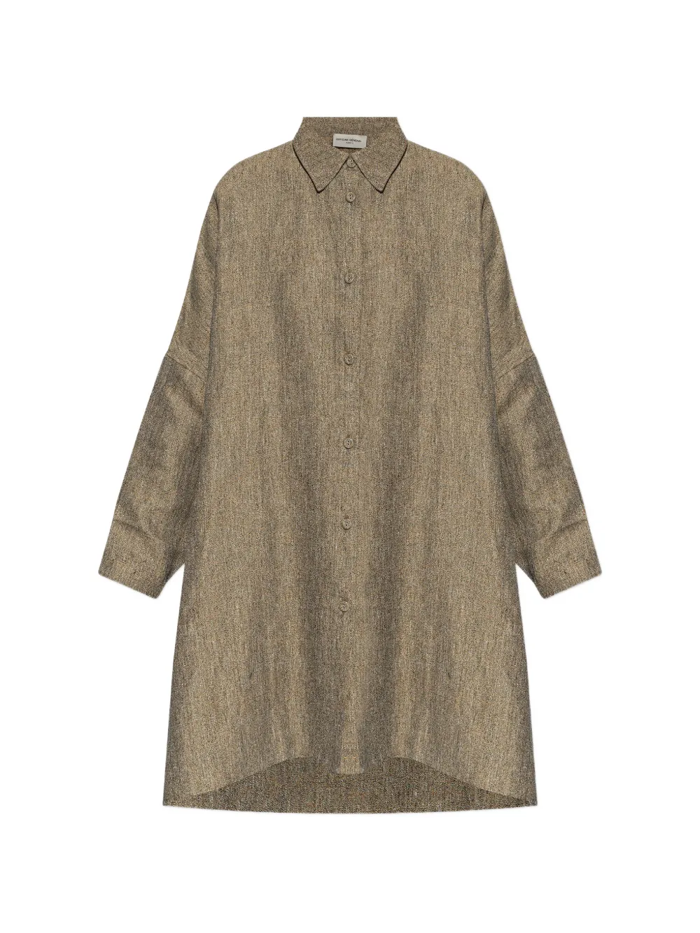 Officine Generale button-fastening linen shirt - Nude