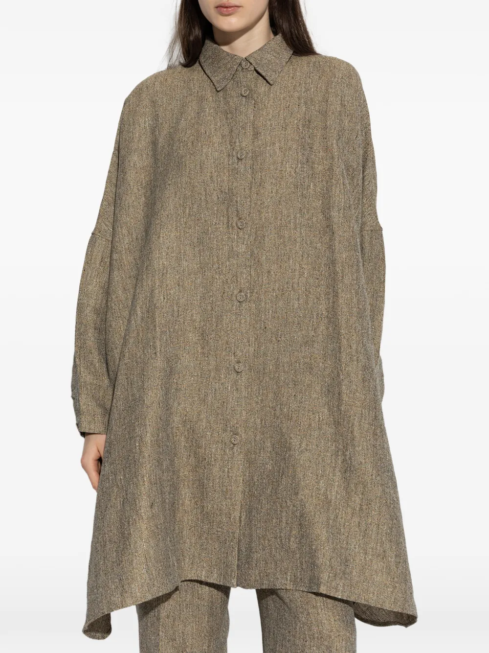 Officine Generale Linnen blouse Beige