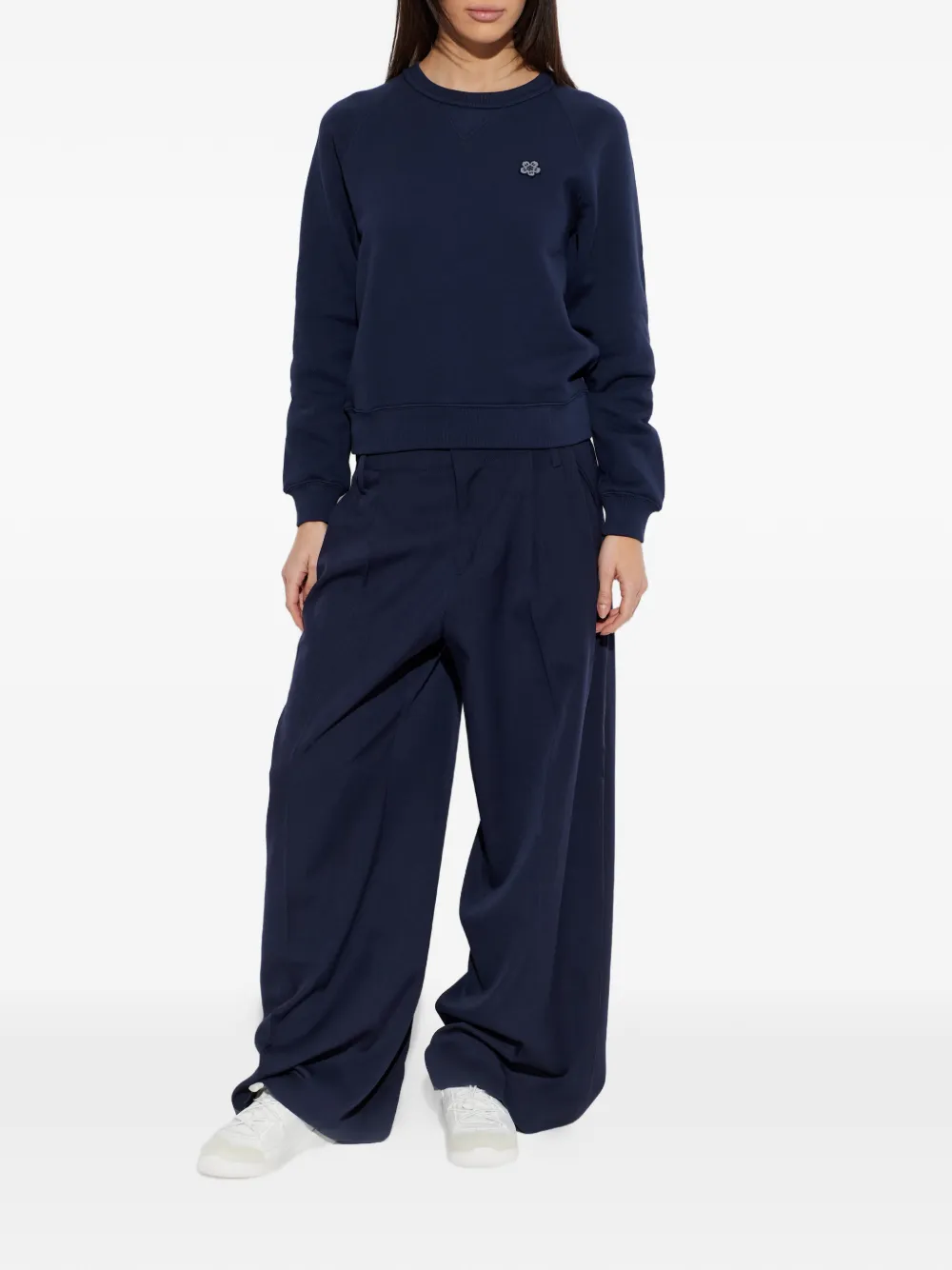  Kenzo Logo-patch Sweatshirt - Blue 