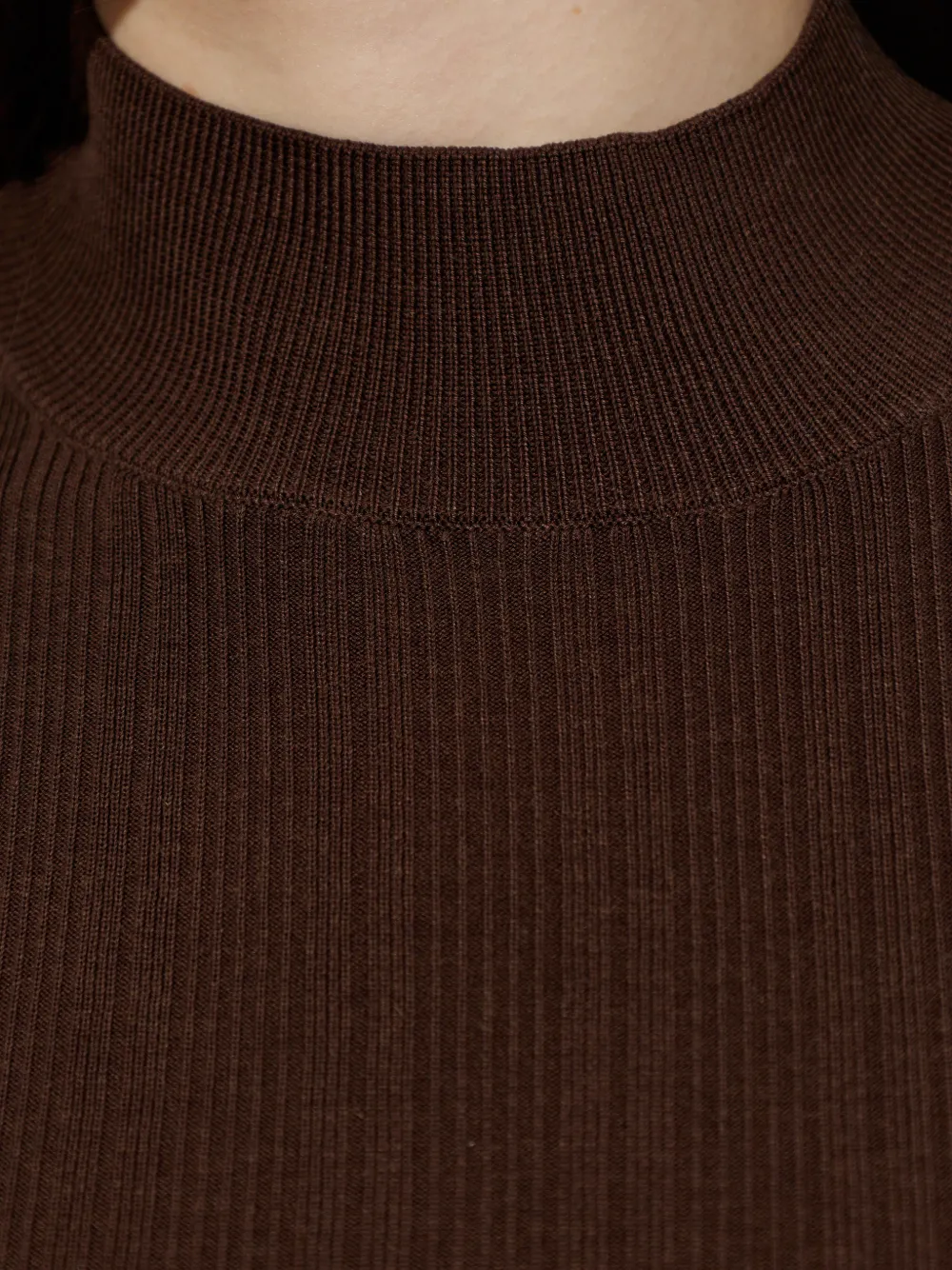 Officine Generale Geribbeld T-shirt Bruin