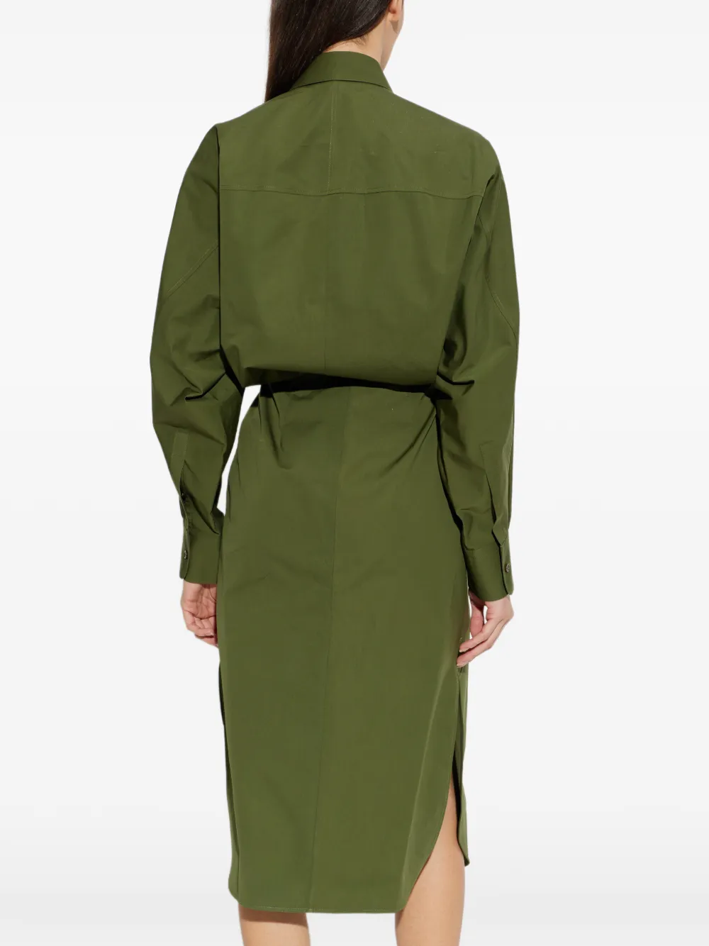 Givenchy Geplooide shirtjurk Groen