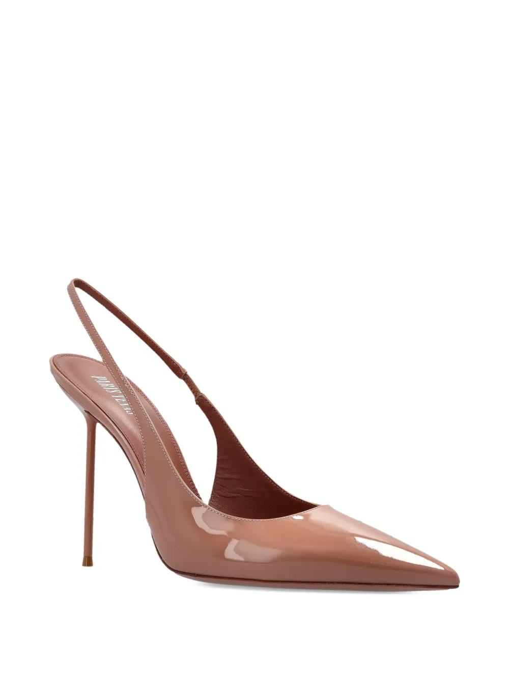 Paris Texas point toe slingback pumps Beige