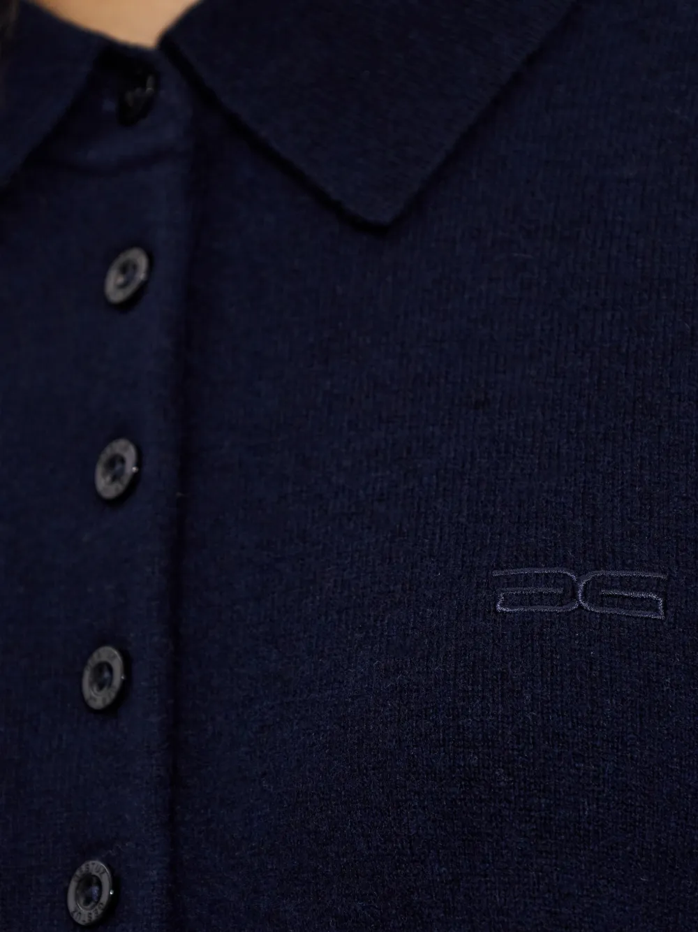 Gestuz Polotop met knopen Blauw