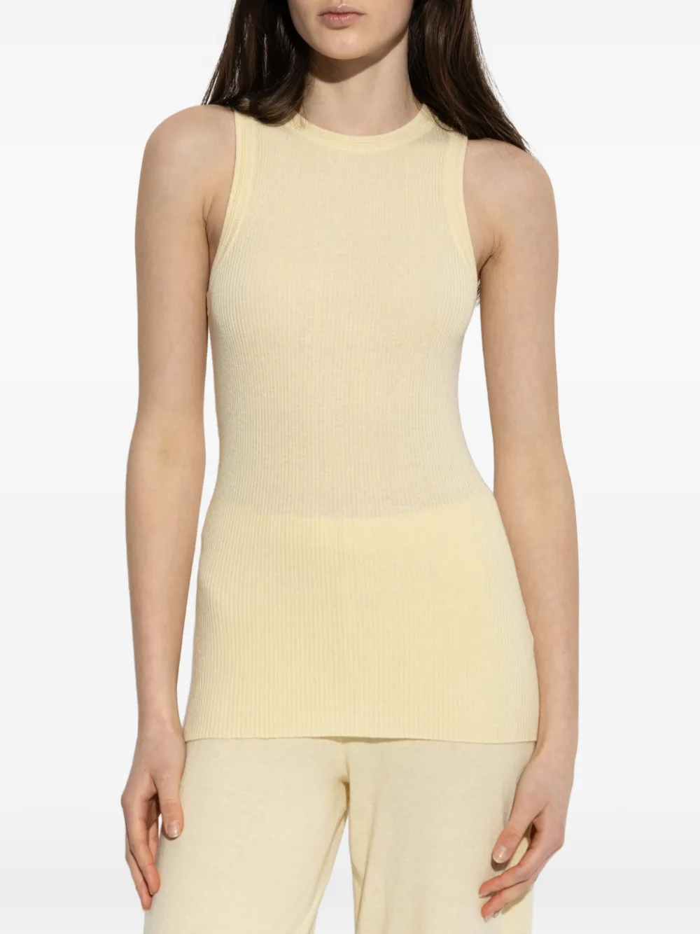  Lisa Yang Amya Ribbed Top - Yellow 