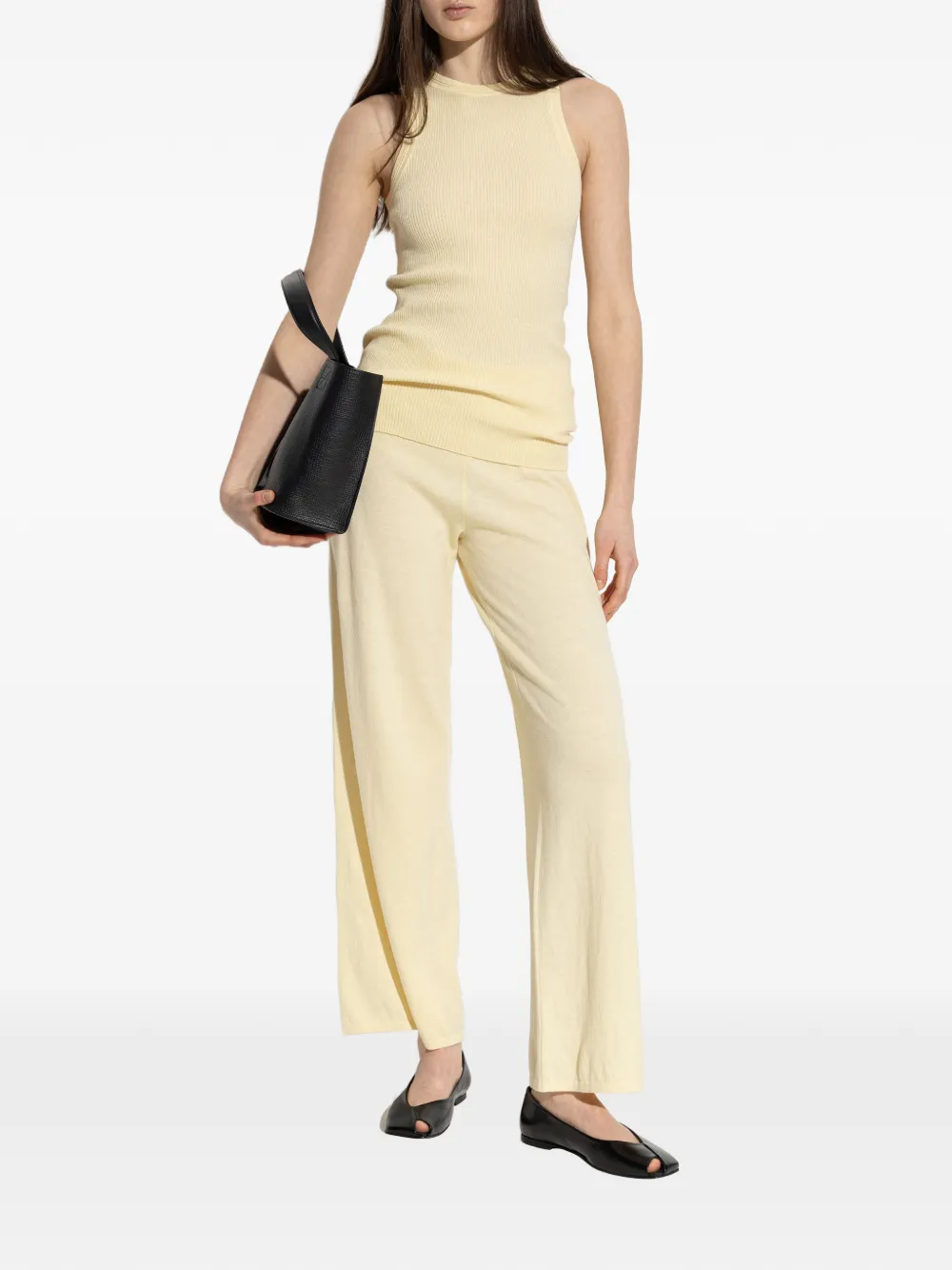  Lisa Yang Amya Ribbed Top - Yellow 