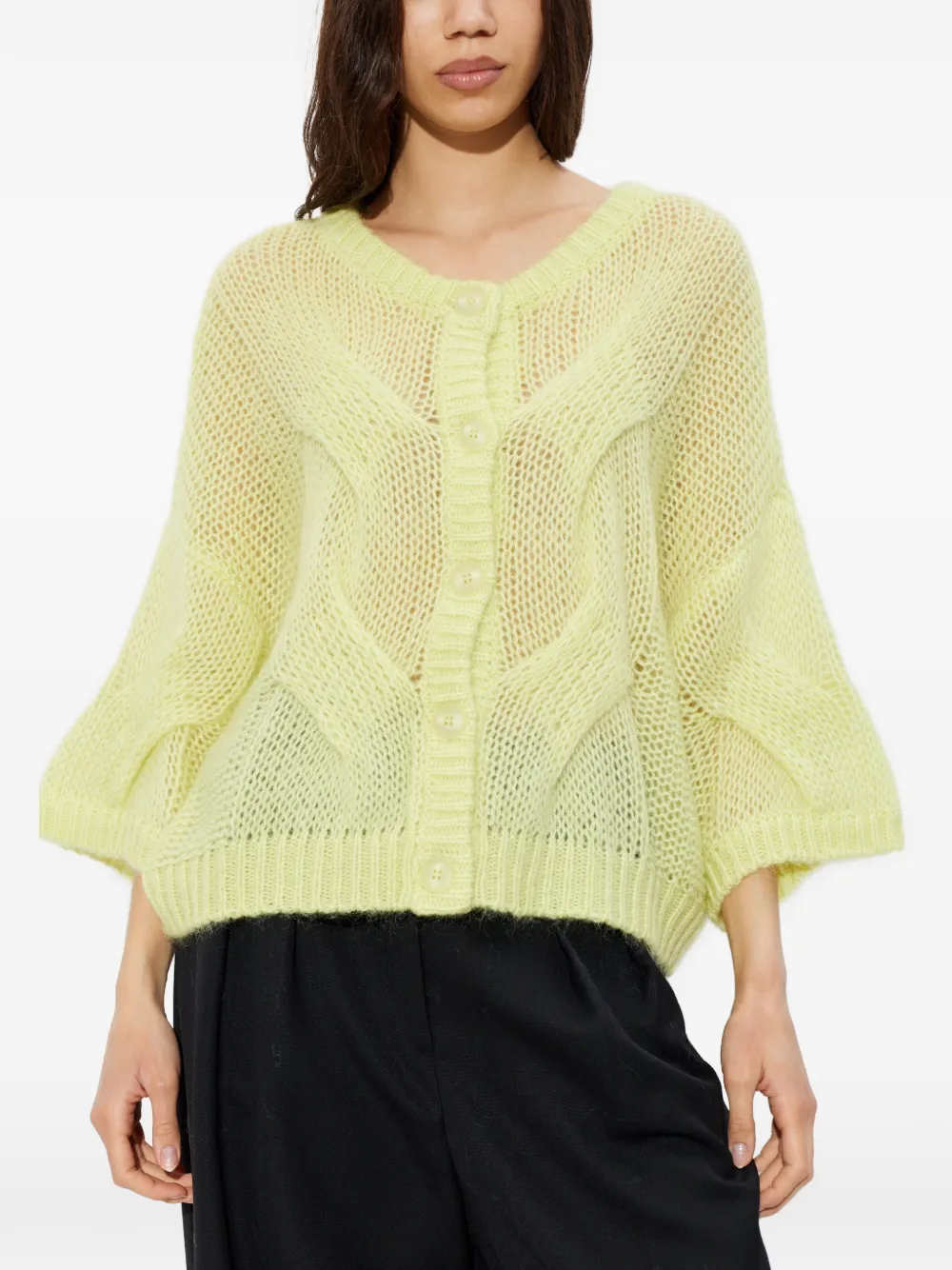  Gestuz Buttoned Cardigan - Green 