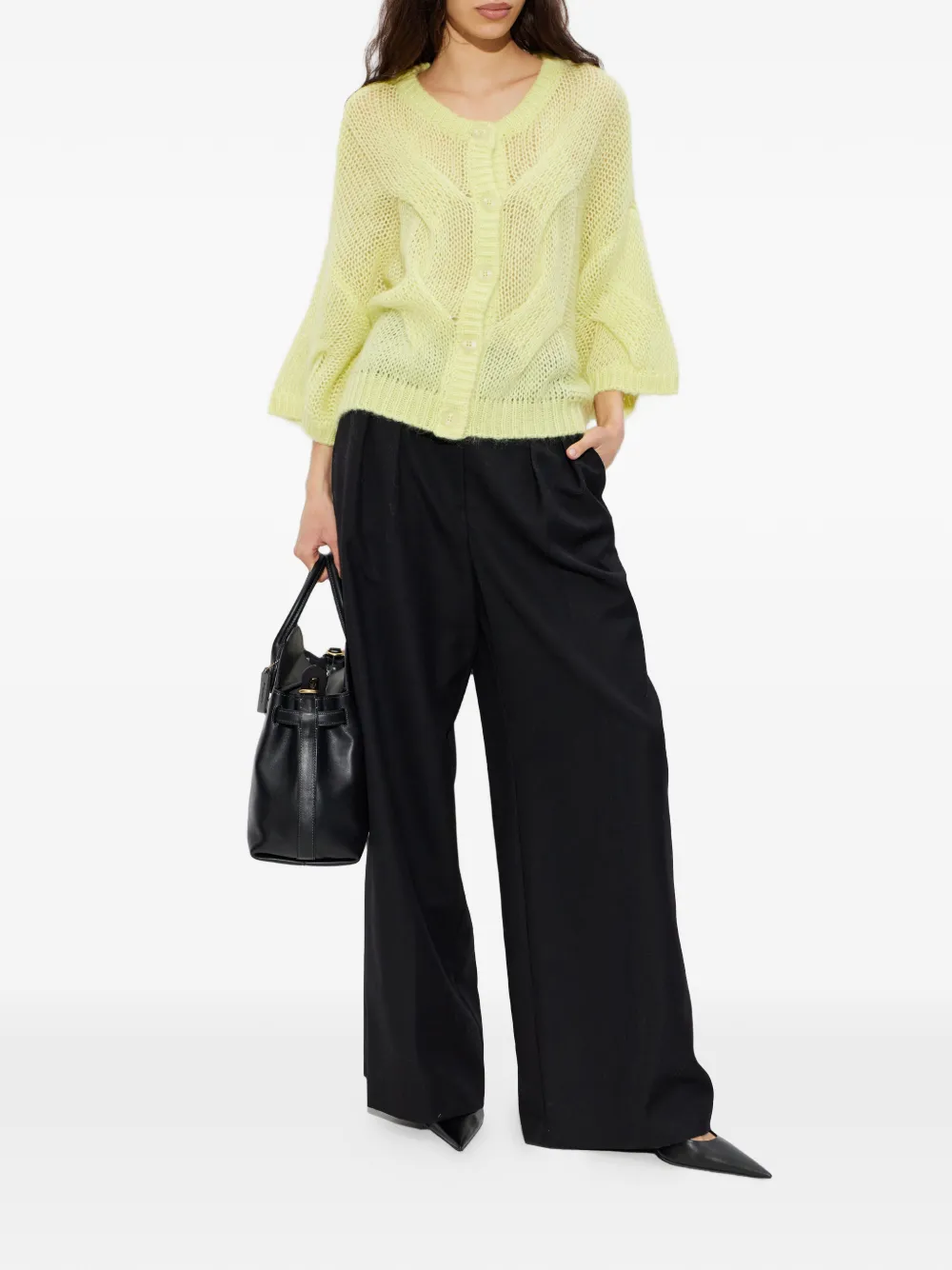  Gestuz Buttoned Cardigan - Green 