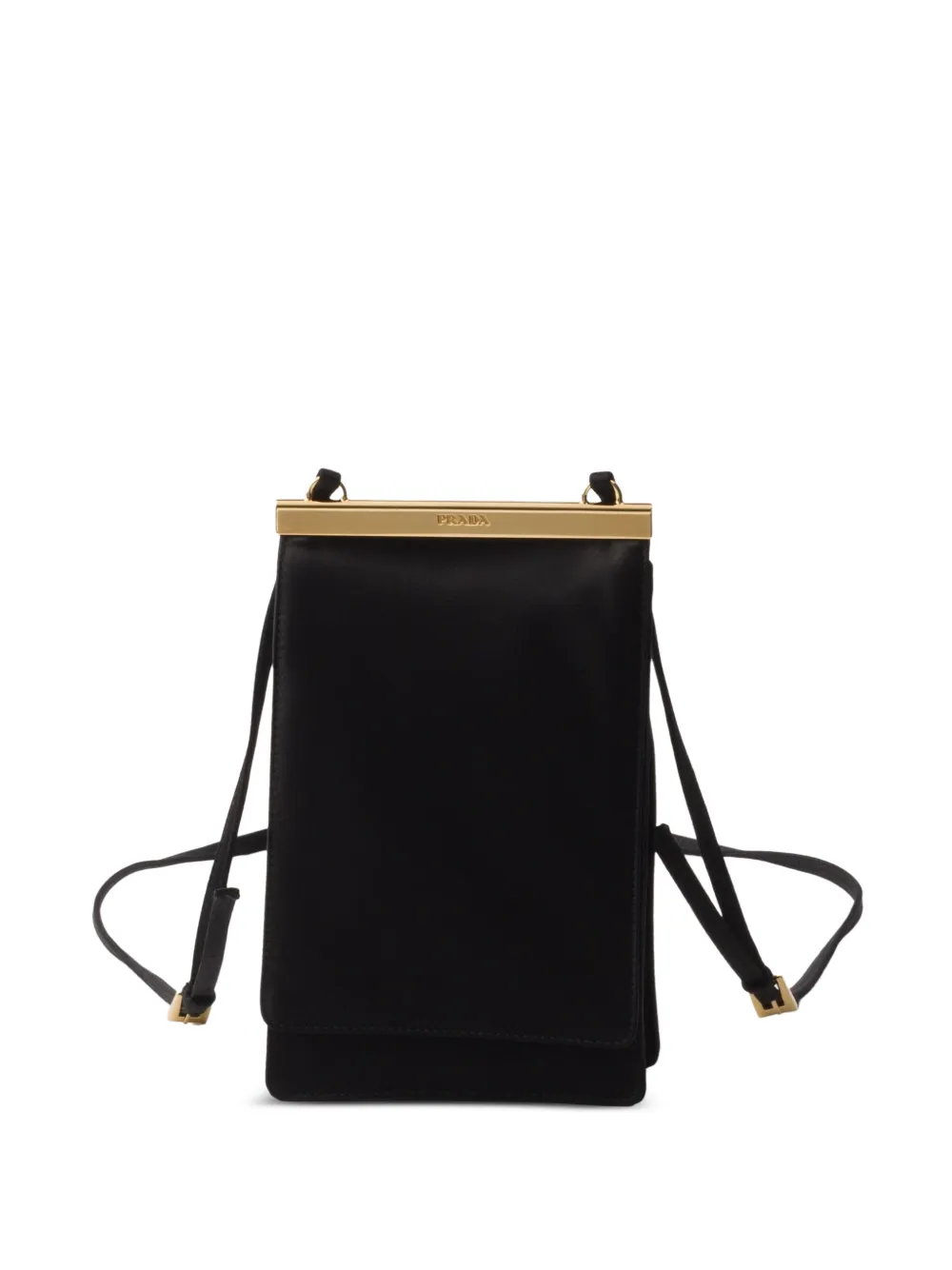 Prada mini logo-lettering shoulder bag - Nero