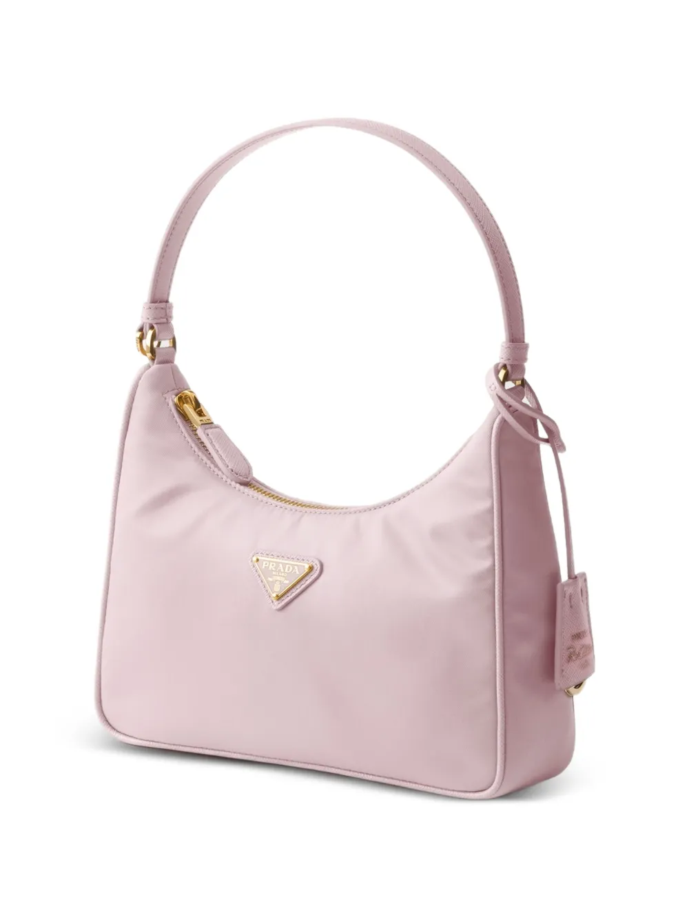  Prada Re-edition 2005 Triangle-logo Mini Bag - Pink 