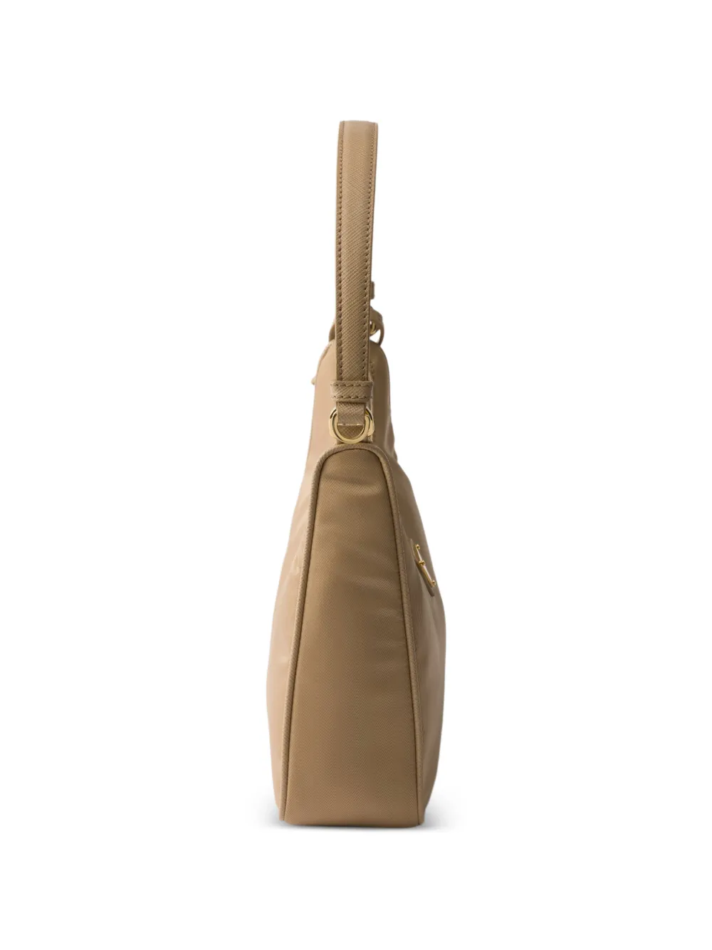 Prada 2005 Re-Edition kleine shopper met rits Beige