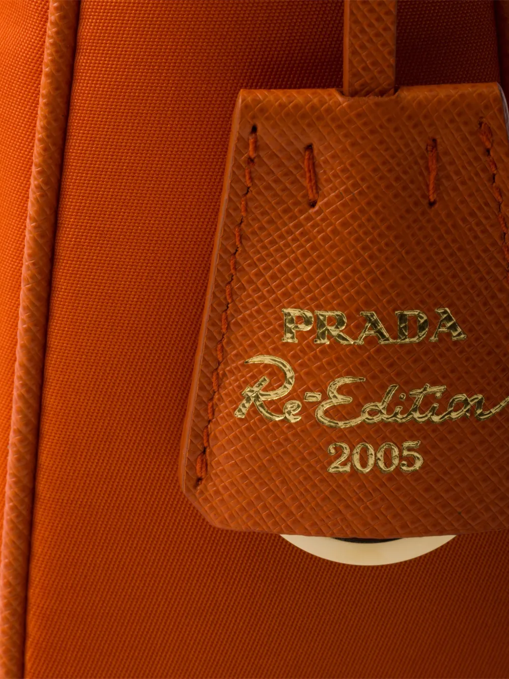Prada Re-Edition 2005 mini-schoudertas met rits Oranje