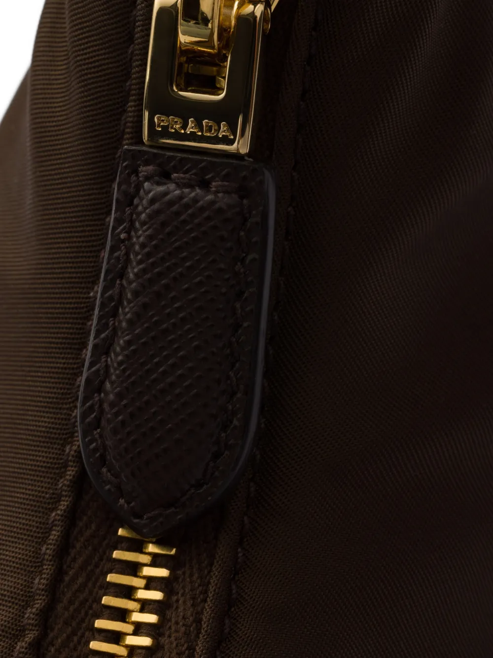 Prada Re-Edition 2005 kleine schoudertas met logodetail Bruin