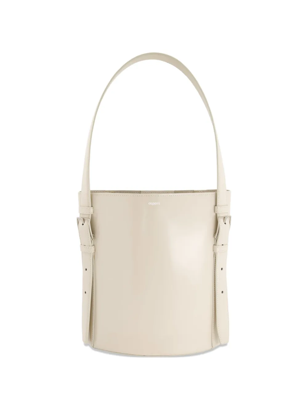 Coperni cylindrical ergonomic bucket bag - Toni neutri
